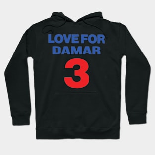 Damar Hamlin - Hamlin - Love For 3 - Love For Hamlin - Pray for Damar Hamlin Hoodie